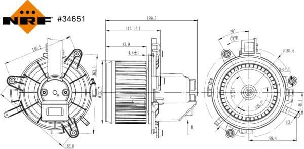 Interior Blower 34651