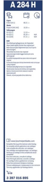 Wiper blade BOSCH, 1psc 3397016895 - image 3