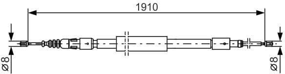 Cable Pull, parking brake 1987482318