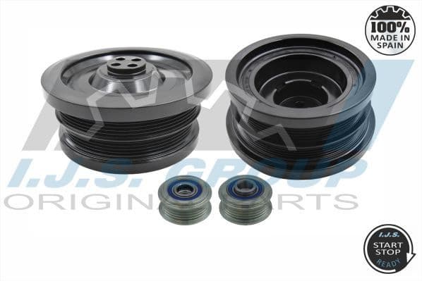 Belt Pulley Set, crankshaft Technology & Quality, Made in Spain 17-1035KIT - image 2