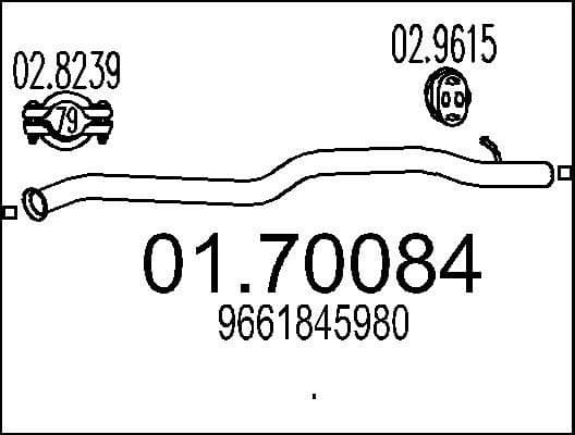 Exhaust Pipe 01.70084