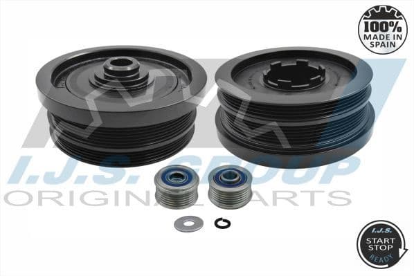 Belt Pulley Set, crankshaft Technology & Quality, Made in Spain 17-1034KIT A - image 2