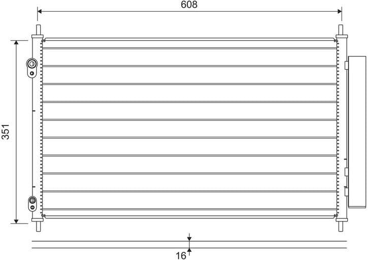 Condenser, air conditioning 822595 - image 2