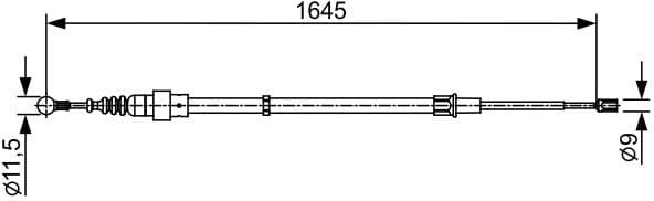 Cable Pull, parking brake 1987482451