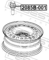 Wheel Stud 2085B-001 - image 2