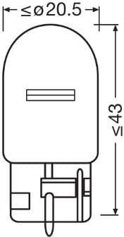 Osram Bulbs W21W 12V W3X16D UNV1 2vnt - 7505-2BL (OSRAM) - Autoera - image 2
