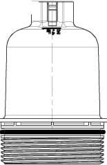 Cap, oil filter housing P571