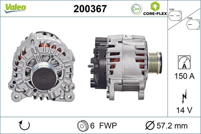 Alternator VALEO CORE-FLEX 200367