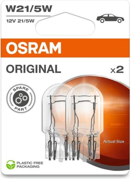 Osram lemputė W21/5W 12V W3X16Q UNV1 - 7515-2BL (OSRAM) - Autoera