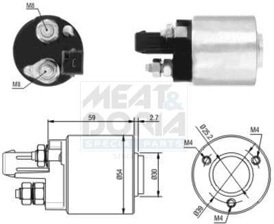 Solenoid Switch, starter 46105