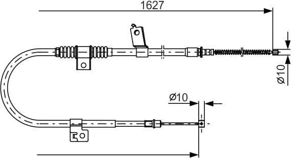 Cable Pull, parking brake 1987482274