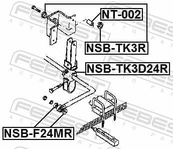 Mounting, stabiliser bar NSB-TK3D24R - image 2