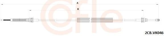 Cable Pull, manual transmission 92.2CB.VK046
