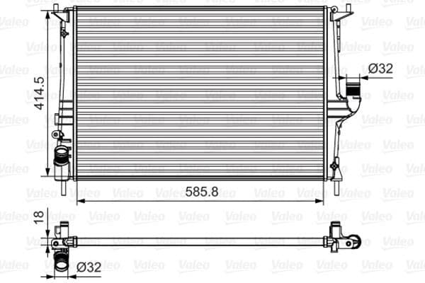 Radiator, engine cooling 700801