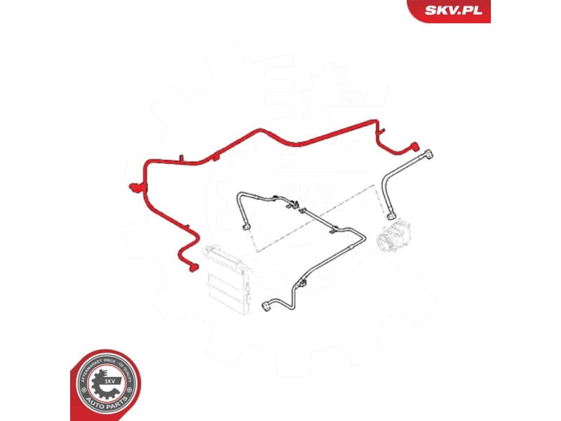 High/Low-pressure Line, air conditioning 54SKV640 - image 7