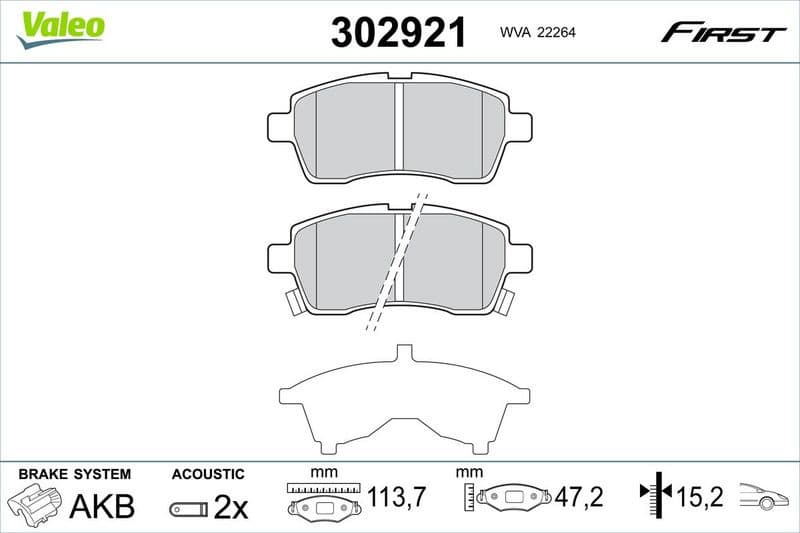 Brake Pad Set, disc brake ESSENTIAL 302921