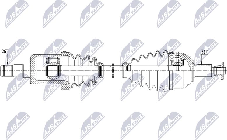Drive Shaft NPW-VW-206