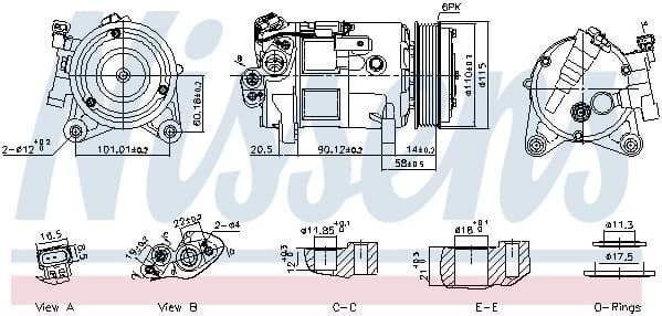 Compressor, air conditioning ** FIRST FIT ** 891038