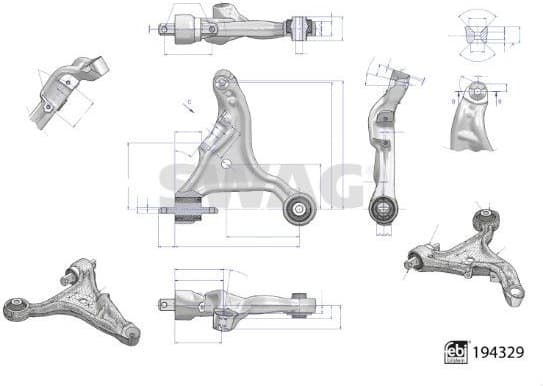 Control/Trailing Arm, wheel suspension 33 11 1583