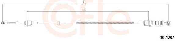 Cable Pull, manual transmission 92.10.4287
