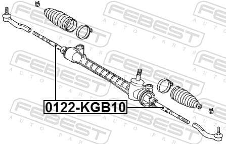 Inner Tie Rod 0122-KGB10 - image 2