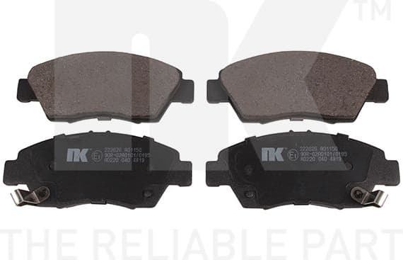 Brake Pad Set, disc brake 222626