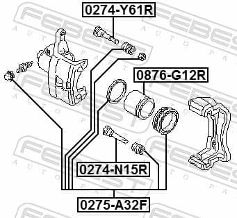 Repair Kit, brake caliper 0275-A32F - image 2