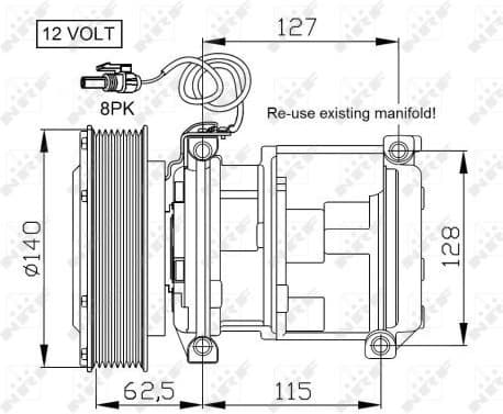 Compressor, air conditioning EASY FIT 32661 - image 5