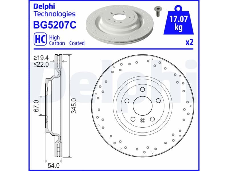 Brake Disc BG5207C