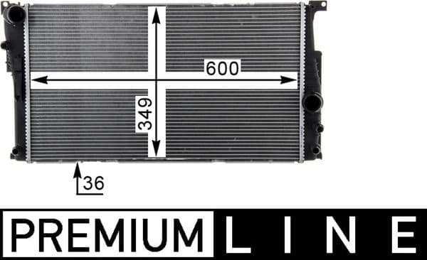 Radiator, engine cooling BEHR *** PREMIUM LINE *** CR 1725 000P