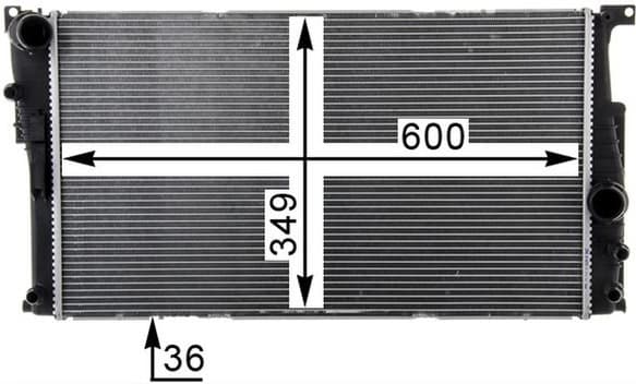 Radiator, engine cooling BEHR *** PREMIUM LINE *** CR 1725 000P - image 13