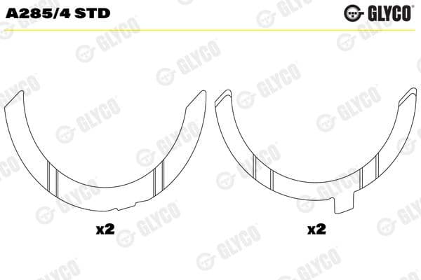 Spacer, crankshaft A285/4 STD