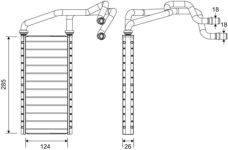 Heat Exchanger, interior heating 811657