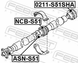 Joint, propshaft ASN-S51 - image 2