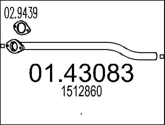 Exhaust Pipe 01.43083