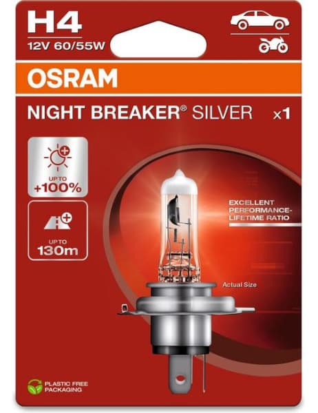 Bulb, front fog light NIGHT BREAKER® SILVER 64193NBS-1BL