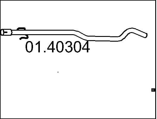Exhaust Pipe 01.40304