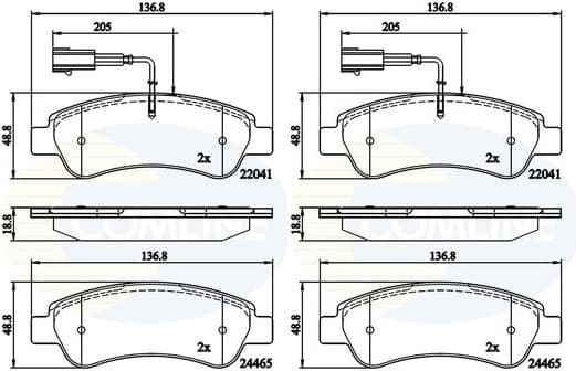 Brake pads rear CBP11604