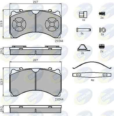Brake Pad Set, disc brake CBP9081K