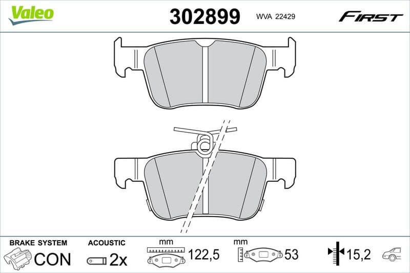 Brake Pad Set, disc brake ESSENTIAL 302899