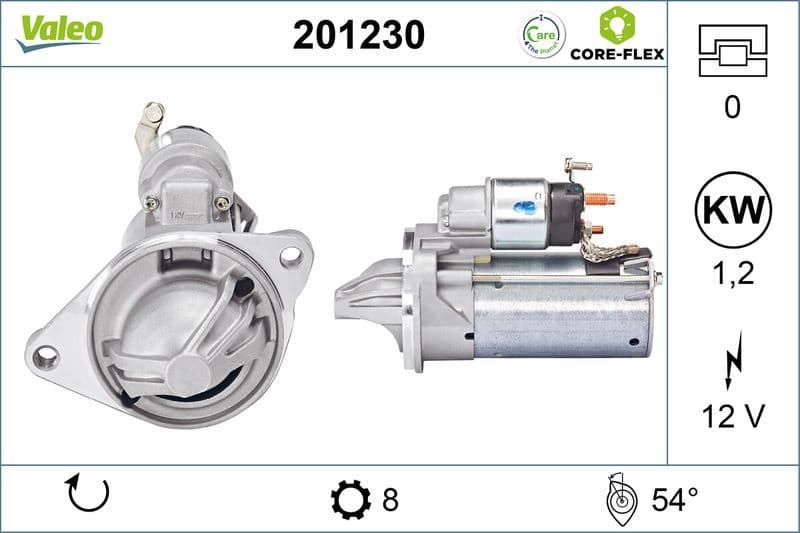 Starter VALEO CORE-FLEX 201230
