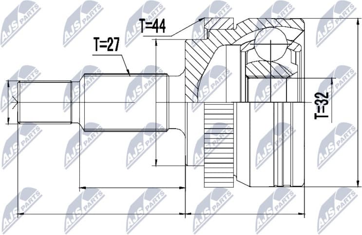 Joint Kit, drive shaft NPZ-RE-047
