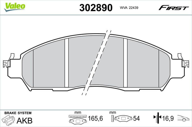 Brake Pad Set, disc brake ESSENTIAL 302890