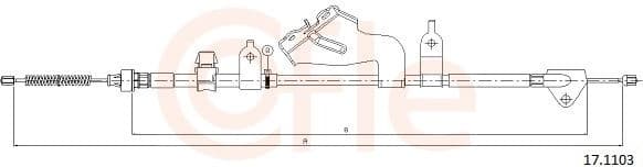 Cable Pull, parking brake 92.17.1103