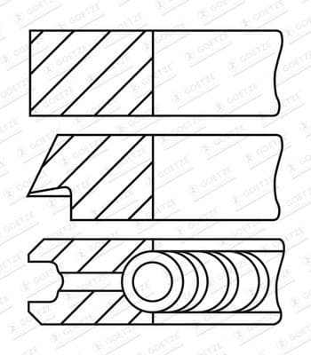 Piston Ring Set LKZ-Ring® 08-451500-00