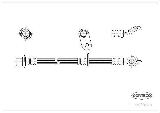 Brake Hose 19033043 - image 2