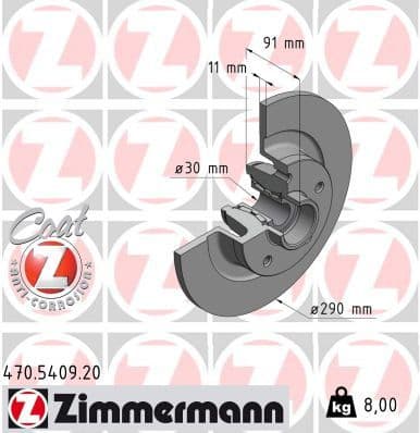 Brake Disc COAT Z 470.5409.20
