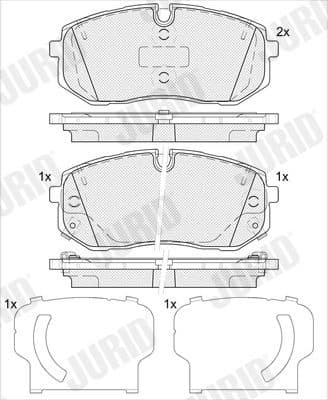 Brake Pad Set, disc brake 574240J