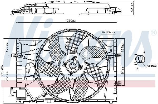 Fan, engine cooling 85656