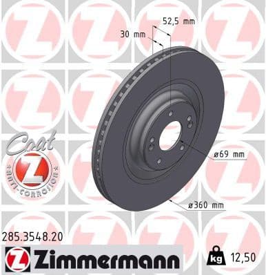 Brake Disc COAT Z 285.3548.20
